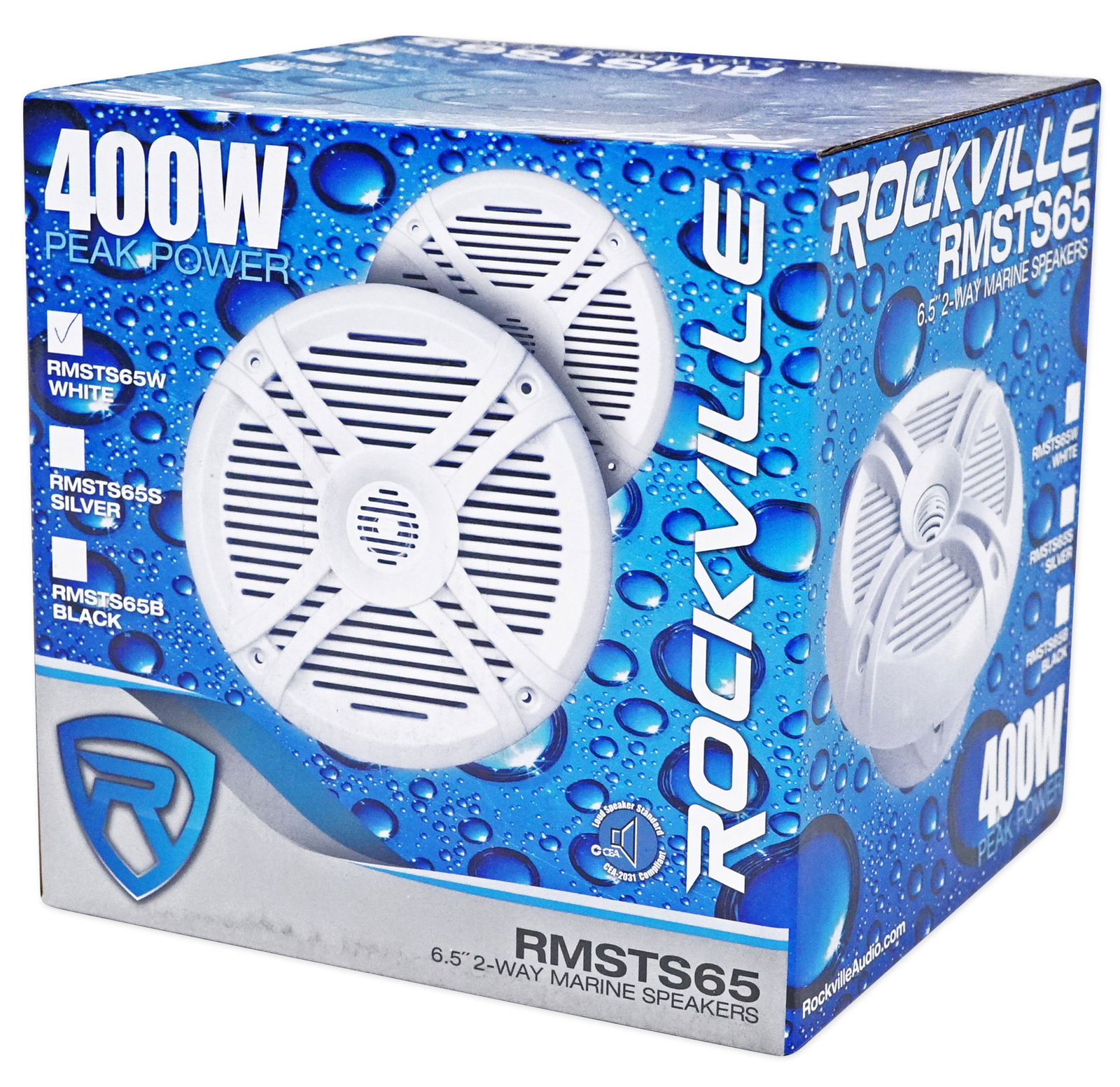 2 Вейкборды Rockville Dual 8 2 65-дюймовые динамики 4-канальный усилитель Комплект усилителей