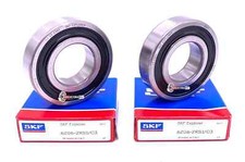 SKF 6206 2RS1 C3 Deep Groove Ball Bearing, Rubber Sealed SET of 2 2 30x62x16 m