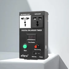 eTone Digital Enlarger Timer Precision With Foot Switch Darkroom Photo Equipment