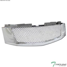 Topline For 2007-2014 Cadillac Escalade/EXT Mesh Front Hood Bumper Grille-Chrome