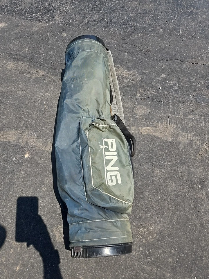 Vintage PING KARSTEN Lightweight Golf Bag - Blue Faded / No Stand - Image 3 of 4