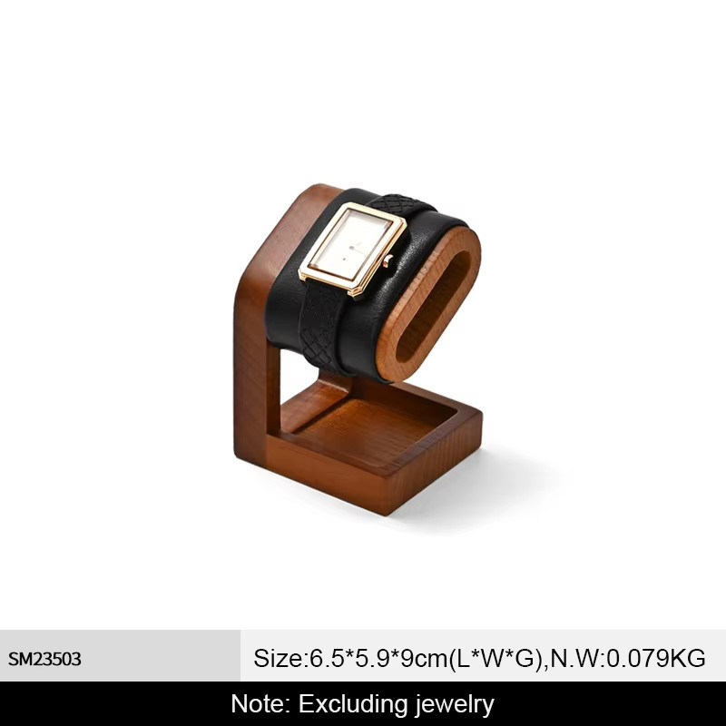 MISHITU Soporte de Reloj en Forma de T Madera Joyería Reloj Soporte de Exhibición Reloj Almacenamiento Ho