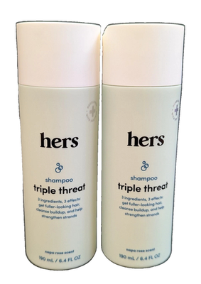 #ad #ad 2 PACK Hers Triple Threat Shampoo Napa Rose Scent Fuller Looking Hair 6.4oz $14.49