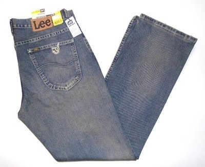 LEE - Herren NEU Vintage Roscoe Bootcut Fit Jeans 36''W X 34''L Blau Grunge Look