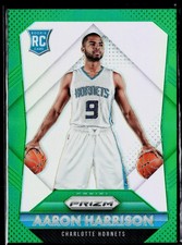 Aaron Harrison 2015-16 Panini Prizm #319 Green Prizms Rookie Charlotte Hornets