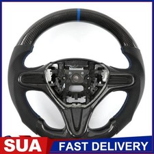 Customized Real Carbon Fiber Steering Wheel Fits For Honda Fit Base 2009-2014