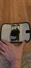 Travel Size Makeup Brush Set w/ Fold-Up Case ...
