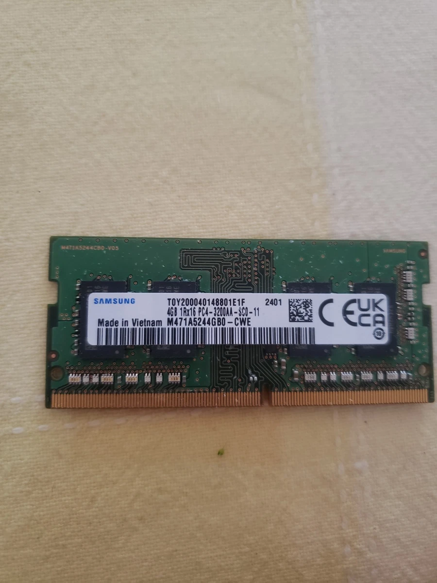 Samsung DDR4 SDRAM 4 GB Capacity per Module Memory (RAM) for sale