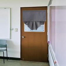 RYB HOME Room Darkening Door Curtains for 26"W x 40"L Pack of 1 , Dark Grey