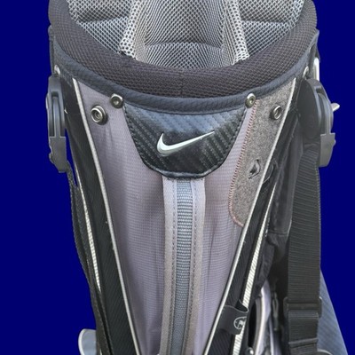 Nike Hybrid 14 Way Golf Stand Bag Gray Black w Rain Cover All