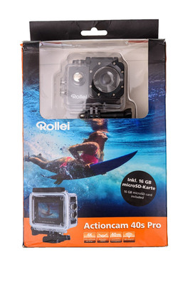 Actioncam Rollei 40s Pro 4K Action Cam Kamera Digitalkamera schwarz