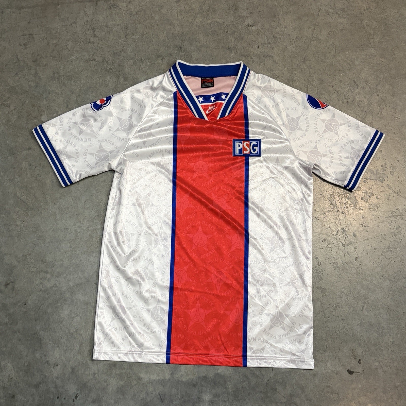 Vintage 1994 1995 PSG Paris Saint Germain Nike Premier Soccer Jersey Mens Medium