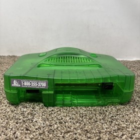 Nintendo 64 N64 Jungle Green Funtastic Console System Only Tested