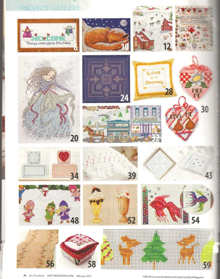 Lote de 5 Revistas Just Cross Stitch Primavera Verano Halloween Invierno 2017 Foto 4 de 4
