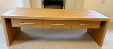 McDonagh contemporary wood coffee table with drawers