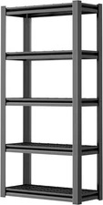72" Storage Shelving Unit, Heavy Duty 5-Tier Adjustable Metal Rack, Standing Uti