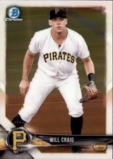 2018 BOWMAN - CHROME PROSPECTS WILL CRAIG PITTSBURGH PIRATES #BCP146