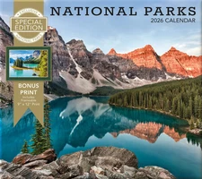 Lang Companies,  National Parks  2026 Wall Calendar with Bonus Print
