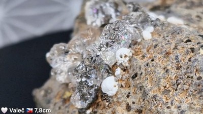   Glasopal Top 7,8cm Hyalith   VIDEO! Valec Böhmen   Kristalle Opal Crystals