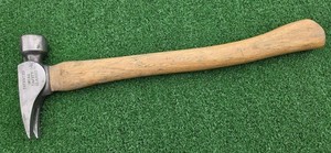 Stiletto TI14MC Titanium Framing Hammer With Curved Wood Handle, Milled Face