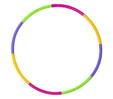 Kids Exercise Hoop Detachable Size Adjustable 70, Multicolour