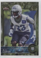 2015 Topps Chrome Rookies STS Camo Refractor 19/499 Alex Carter #161 z7h