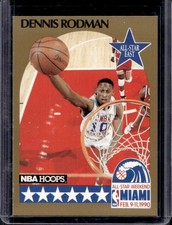1990-91 Hoops Dennis Rodman All-Star #10 Pistons
