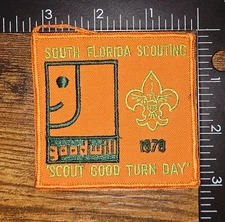 South Florida Council Boy Scouting Goodwill Scout Good Turn Day 1978 BSA Patch