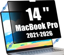 Black Ultra-Thin Privacy Screen Protector for 14 Inch MacBook Pro - Anti-Spy Fil
