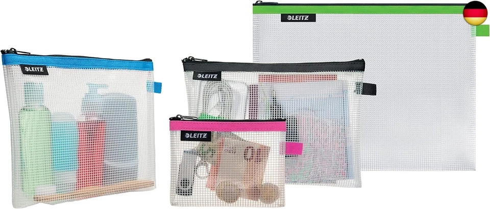 Leitz WOW Reise Zip-Kulturbeutel, durchsichtig, Wasserabweisend, Idealer - Bild 4 von 4