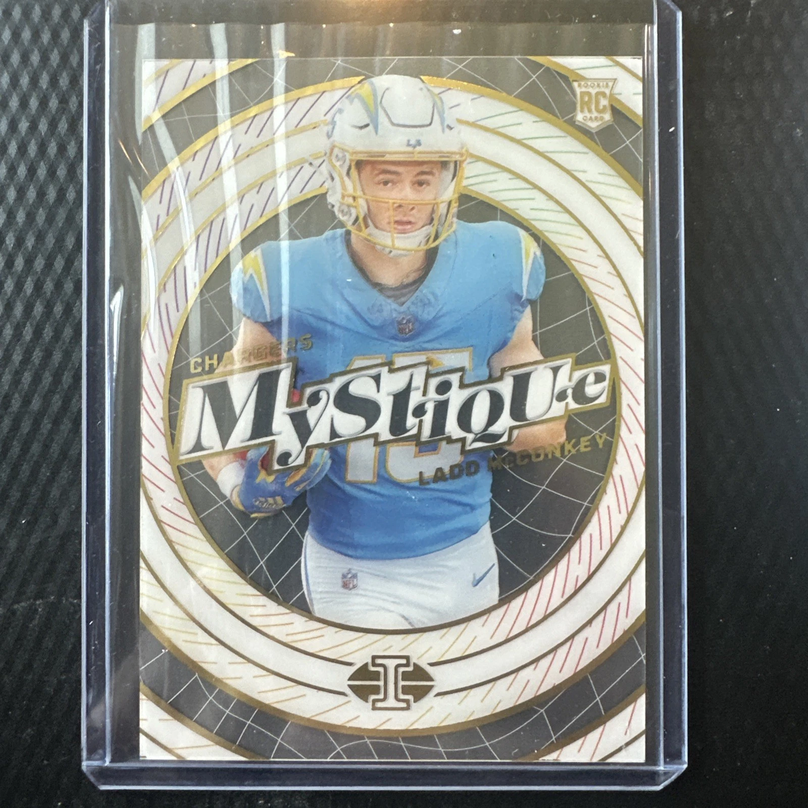 Ladd McConkey Panini Illusions Mystique #17 Autograph-Gold