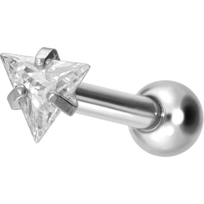 PIERCINGLINE  Piercing Stecker Titan Ohrpiercing mit Gewinde EINGEFASSTES