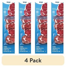 (4 pack) Double Zipper Freezer Bags, 2 Gallon...