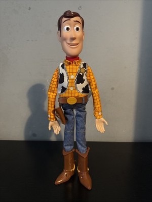 Toy Story Drop Down Woody sprechend, beweglich, 16'' Figur, Thinkway Toys ohne Hut