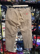 Vintage Y2K Dickies Dark Brown Carpenter Pants Size 46x30