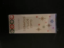 Snowman glass bottle stopper