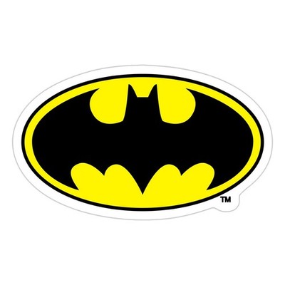 DC Comics Batman Original  Logo Aufkleber Sticker, max. 10 x 10 cm, 10 x 10 cm