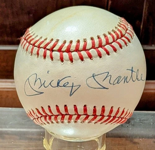 Mickey Mantle Signed OAL Baseball – PSA/DNA Authenticated | Auto Grade 8 | Ball