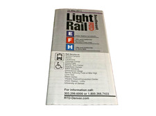 MAY 2011 DENVER RTD LIGHT RAIL E F H LINES PUBLIC TIMETABLE