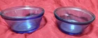 Anchor Hocking Vintage Cobalt Blue 6 oz / 177 ML Custard Cups  Set of Two U S A