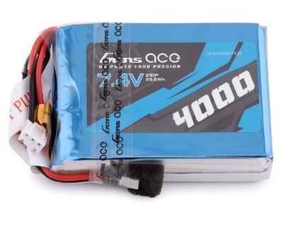 Gens Ace 2S LiPo Transmitter Battery (7.4V/4000mAh) (DX7, DX7S, DX8 & DX9) w/JST