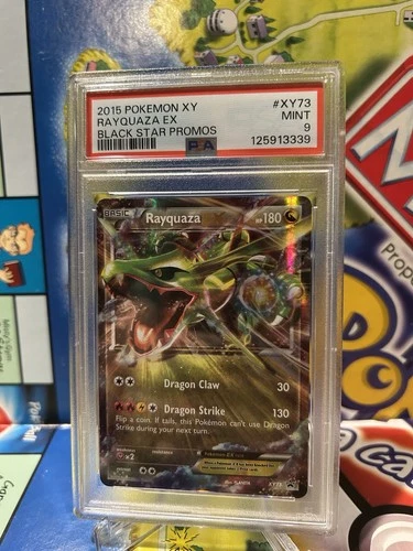2015 POKEMON XY BLACK STAR PROMOS #XY73 RAYQUAZA EX PSA 9