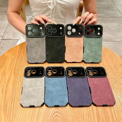 Premium Wildleder Leder Case Soft Bumper Armor Schutzhülle für iPhone 17 Modus
