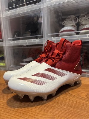 adidas Adizero Chaos White Team Power Red IF5119 Football Cleats Men s Sz 9 NWOB