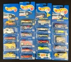 (20) Vintage 1990s Hot Wheels BLUE CARD Series Mixed Lot - ALL Different!