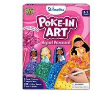 Poke-in Art - Magical Princesses, Mess-Free Fun for Kids, DIY Wood Craft Kits