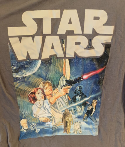 Star Wars Junior Womens Gray Short Sleeve T-shirt Size XL (15-17) - Picture 2 of 4