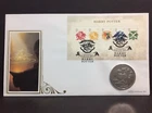 HARRY POTTER 2007 Benham Limited Edition Coin Cover with 2004 Isle of Man Crown