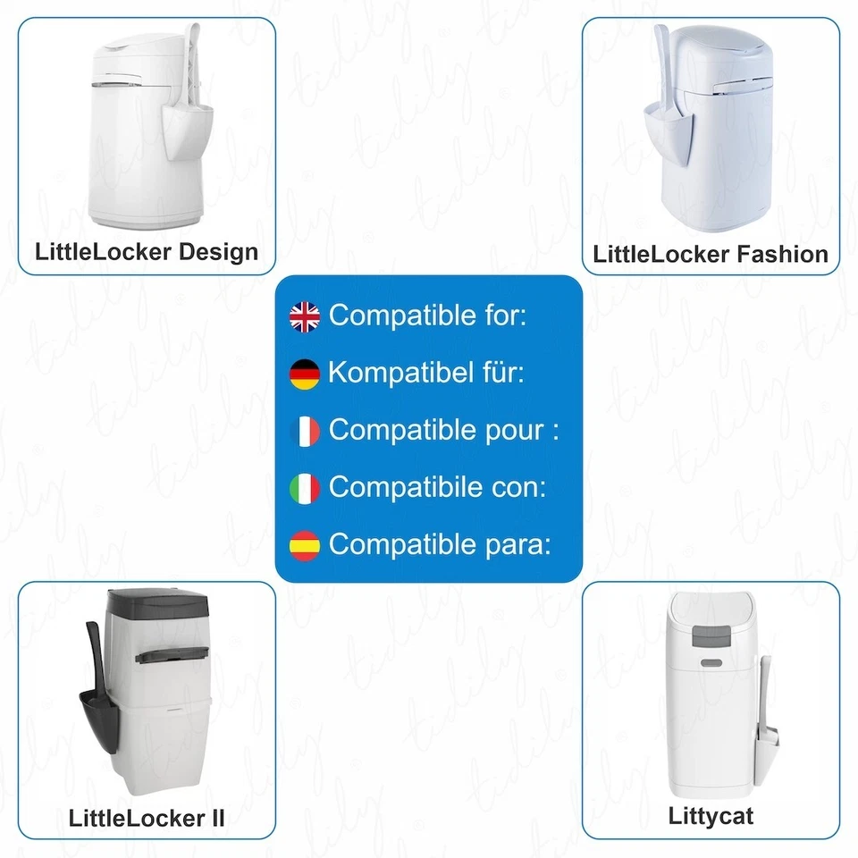 6er-Pack Nachfüllbeutel kompatibel mit LitterLocker, Littycat Nachfüllkassetten - Bild 2 von 4