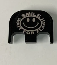 SMILE WAIT FOR FLASH Glock Gen 1-5 Backplate Slide Plate17 19 21 23 22 